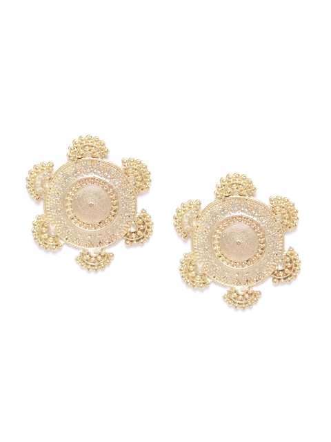 

DIVA WALK Gold-Plated Handcrafted Circular Drop Earrings