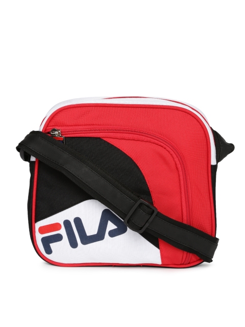 

FILA Unisex Red & White Messenger Bag