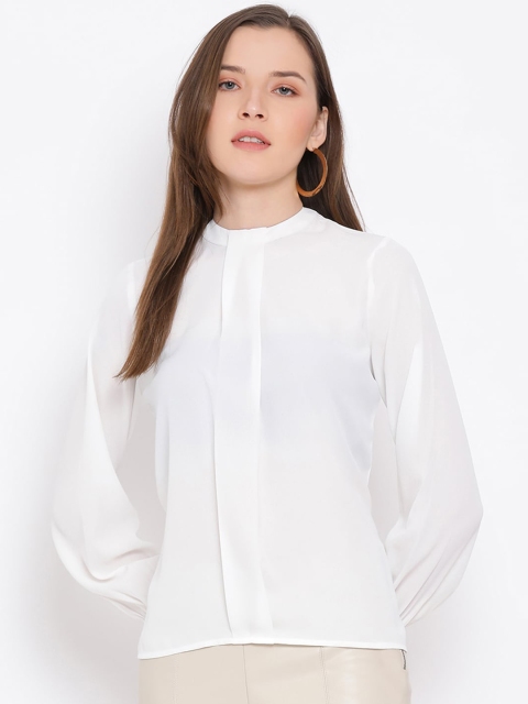 

ALL WAYS YOU Women White Solid Top