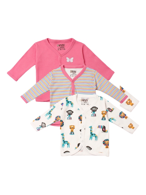 

BUMZEE Infant Unisex Kids Pack Of 3 Jhablas, Multi