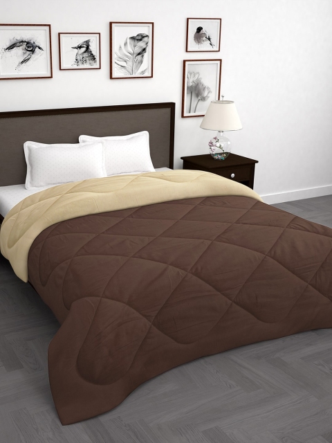 

Story@home Coffee Brown & Beige Solid Mild Winter 200 GSM Double Bed Comforter