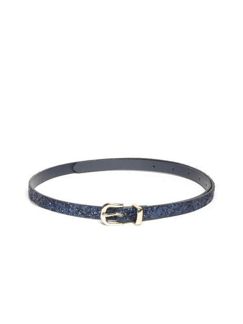 

Marks & Spencer Women Navy Blue Embellished Slim Belt