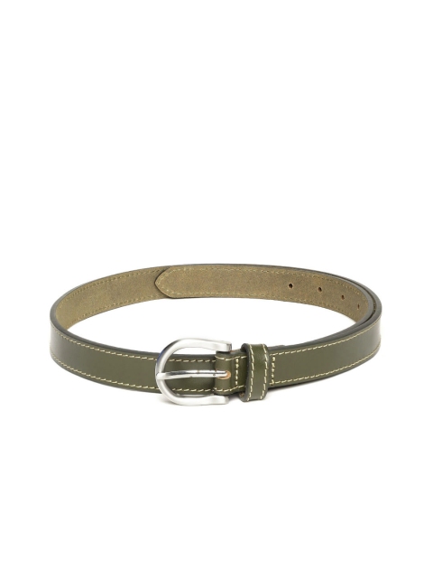 

Marks & Spencer Women Olive Green Solid Leather Belt