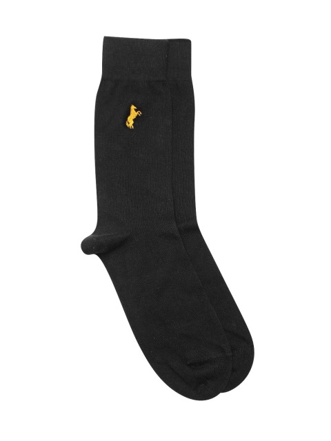 

Marks & Spencer Men Black Solid Above Ankle-Length Socks with Horse Applique Detail