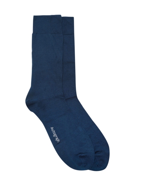 

Marks & Spencer Men Navy Blue Solid Above Ankle Length Socks