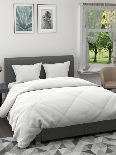 

URBAN SPACE White Solid Mild Winter 233 GSM Double Bed Comforter