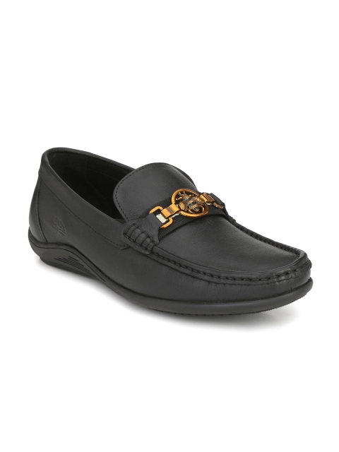 

Hitz Men Black Leather Loafers