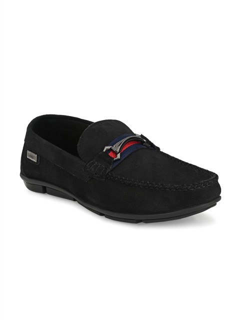 

Hitz Men Black Suede Loafers