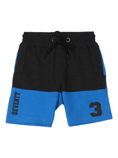 

Cherokee Boys Black & Blue Colourblocked Regular Shorts