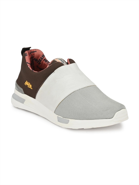 

Hitz Men Grey Textile Running Shoes
