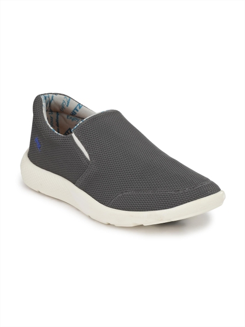 

Hitz Men Grey Mesh Running Shoes