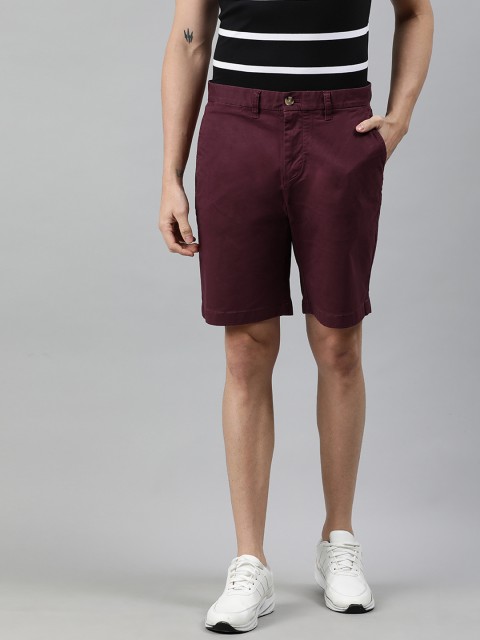 

Tommy Hilfiger Men Purple Solid Regular Fit Chino Shorts