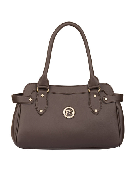 

Fostelo Brown Solid Kelly Style Handheld Bag