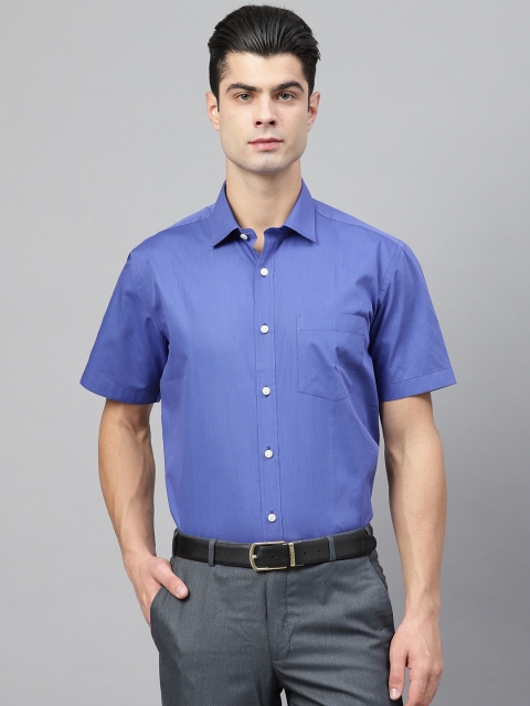 

Park Avenue Men Blue Regular Fit Solid Formal Shirt
