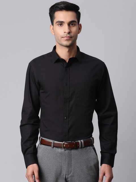

Park Avenue Men Black Regular Fit Solid Formal Shirt