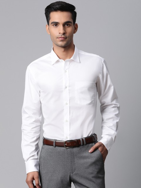 

Park Avenue Men White Regular Fit Solid Formal Shirt