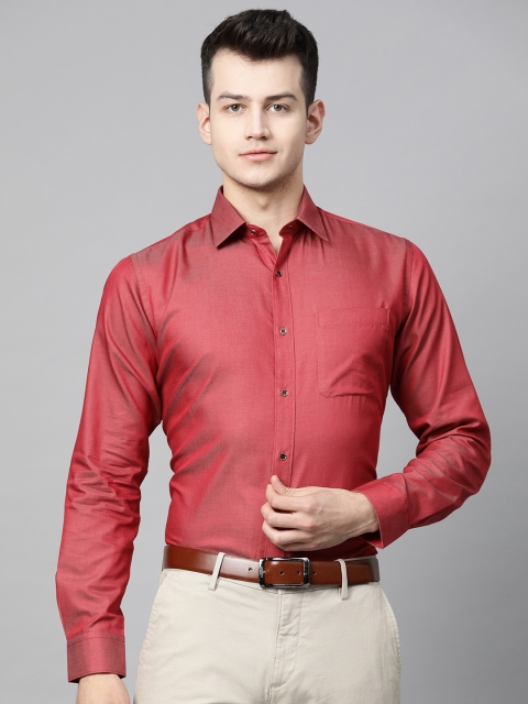 

Raymond Men Red Slim Fit Solid Formal Shirt