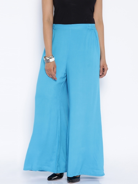 

Nikhaar Blue Palazzo Trousers