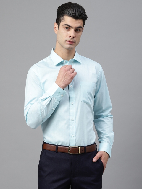 

Park Avenue Men Sea Green Regular Fit Solid Easy Care Formal Shirt