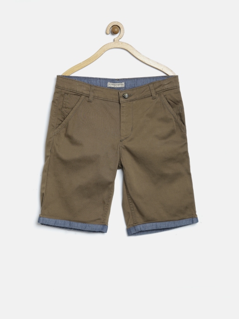 

Gini & Jony Boys Brown Preppy Fit Shorts