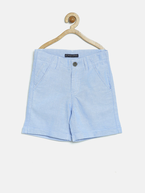 

Gini & Jony Boys Blue Preppy Fit Shorts