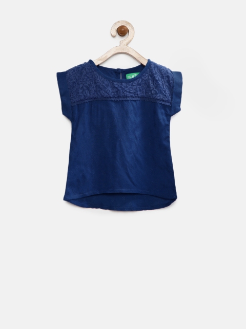 

Gini & Jony Palm Tree Infant Girls Blue Top