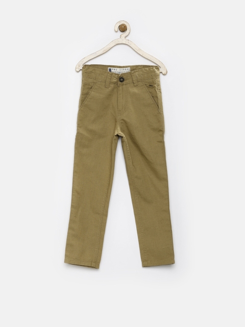 

Giny & Jony Boys Brown Linen Trousers
