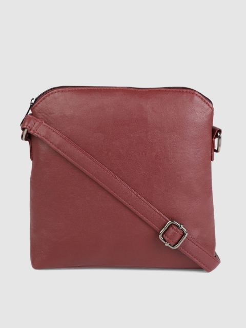 

Mast & Harbour Maroon Solid Sling Bag