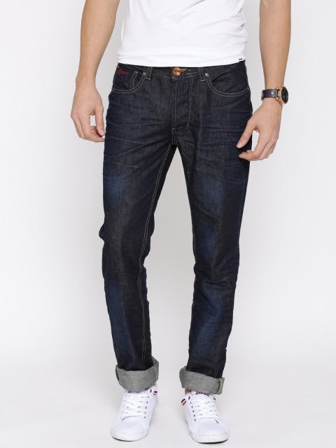 

Numero Uno Navy Washed Morice Fit Jeans, Navy blue