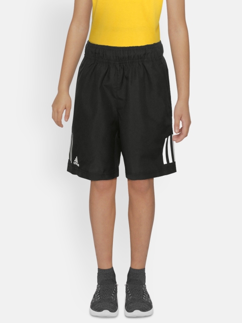 

ADIDAS Boys Black Solid Club 3 Stripes Tennis Shorts