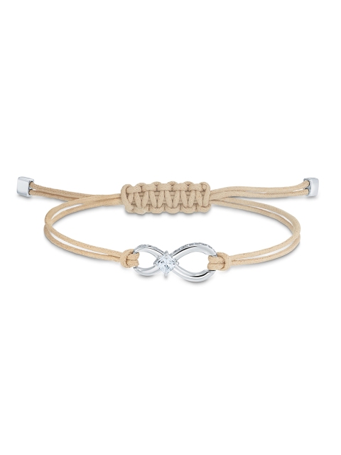 

SWAROVSKI Beige Rhodium-Plated Link Bracelet