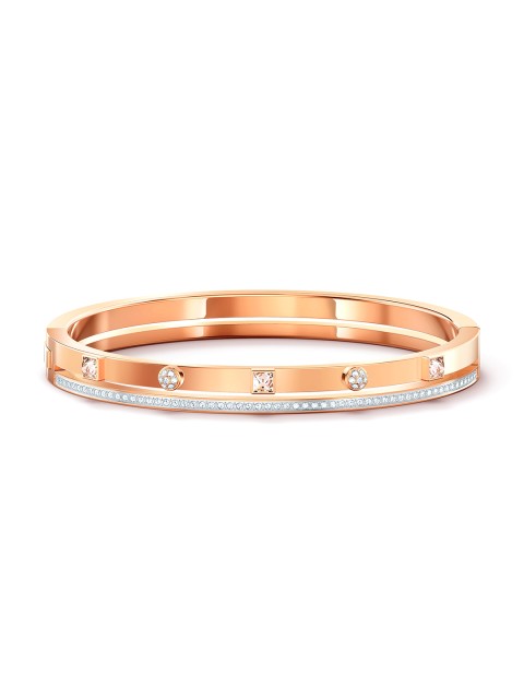 

SWAROVSKI Rose-Gold-Plated & White Thrilling Bangle