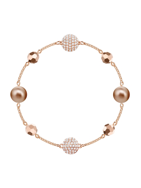 

SWAROVSKI Rose-Gold-Plated Remix Collection Round Pearl Strand