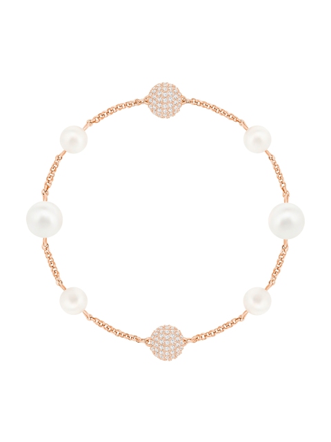 

SWAROVSKI Rose-Gold-Plated & White Remix Collection Round Pearl Strand