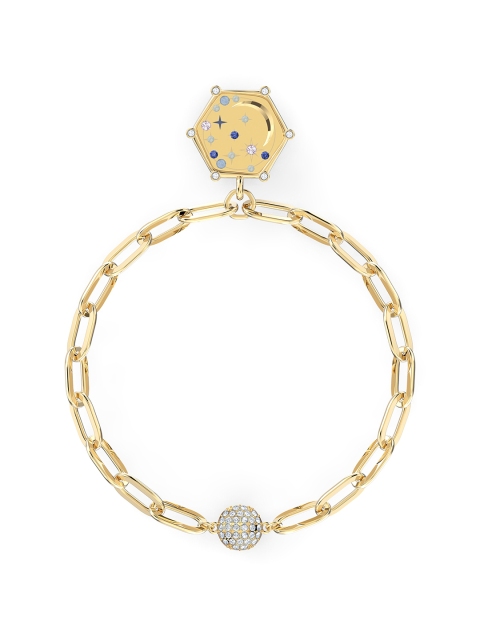 

SWAROVSKI Blue Gold-Tone Plated The Elements Moon Bracelet