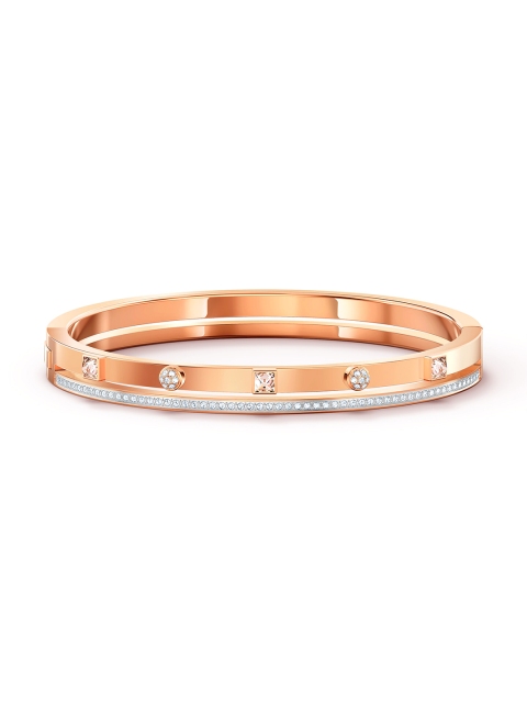 

SWAROVSKI White Rose Gold-Plated Thrilling Bangle