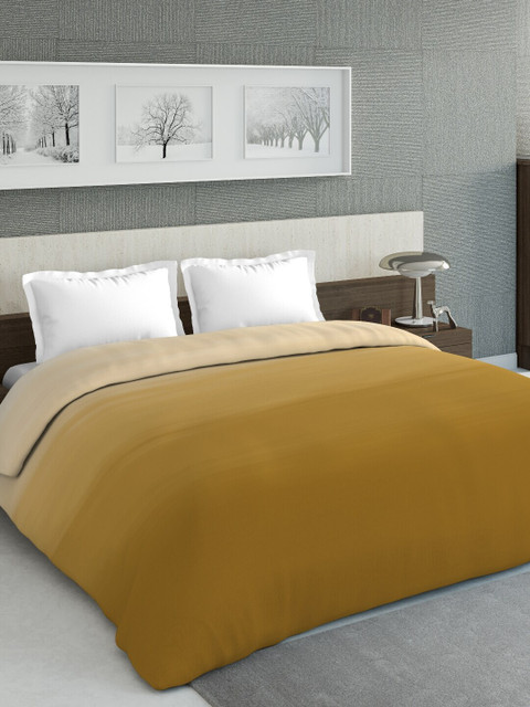 

DDecor Gold-Coloured Solid Mild Winter 150 GSM Double Bed Comforter