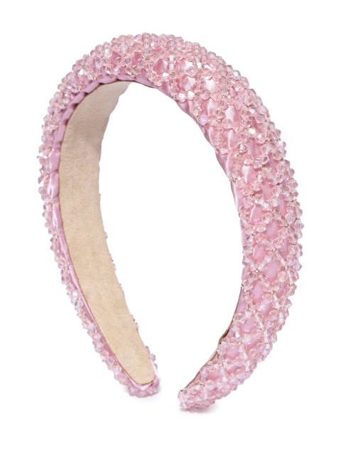 

Blueberry Women Pink Beaded Hairband