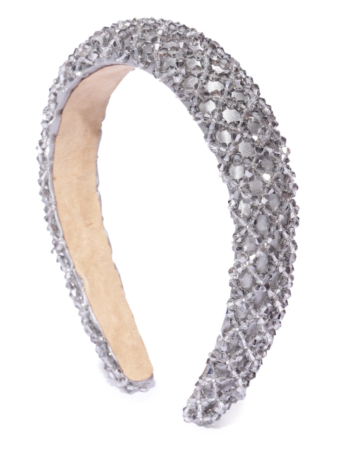 

Blueberry Women Grey Beaded Hairband