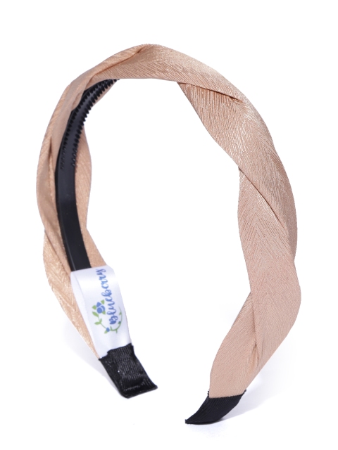 

Blueberry Women Beige Self-Design Hairband