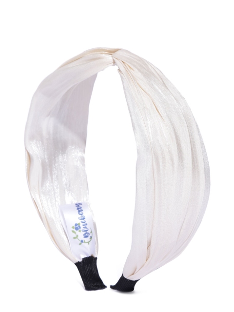 

Blueberry Women Off-White Pleated Hairband