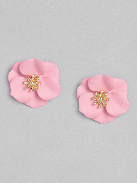 

DressBerry Pink Floral Studs
