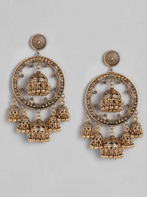 

Anouk Gold-Toned Dome Shaped Jhumkas