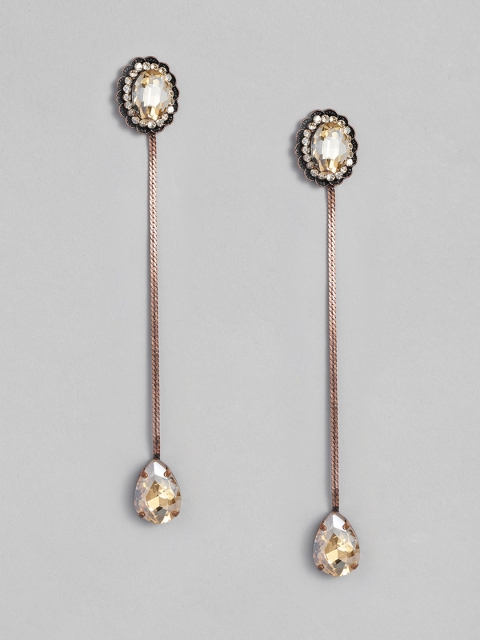 

DressBerry Rose Gold-Toned Contemporary Drop Earrings