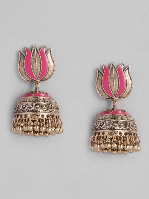 

Anouk Gold-Toned Dome Shaped Jhumkas