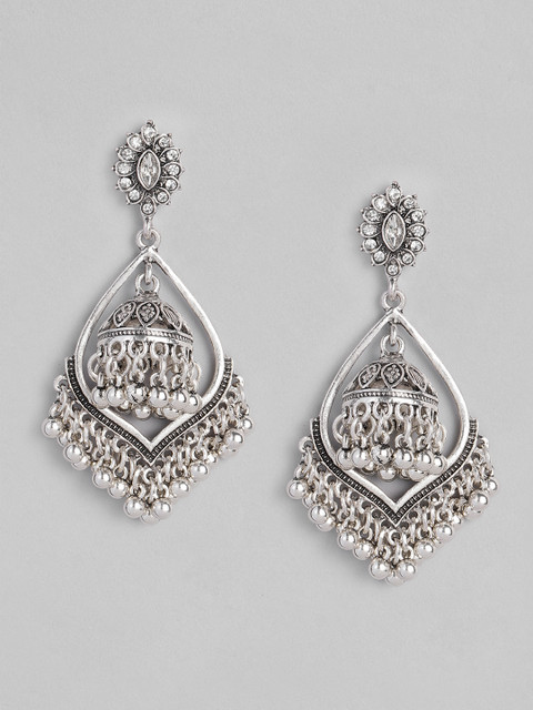 

Anouk Oxidized Silver-Plated Classic Drop Earrings