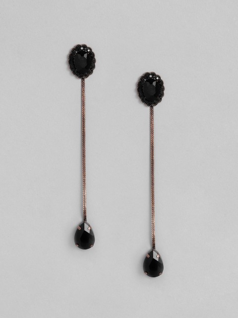 

DressBerry Black Contemporary Drop Earrings