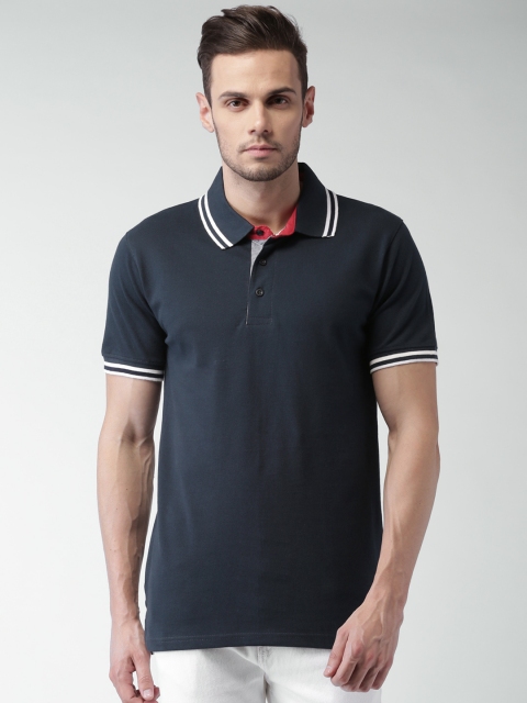 

INDICODE Navy Polo T-shirt, Navy blue