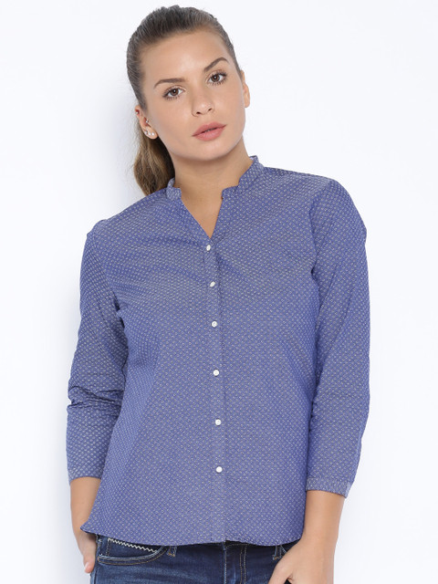 

Arrow Woman Blue Casual Shirt