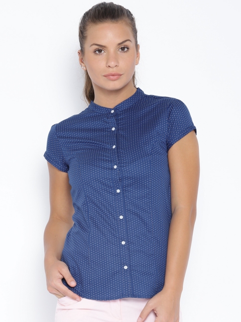 

Arrow Woman Blue Printed Shirt